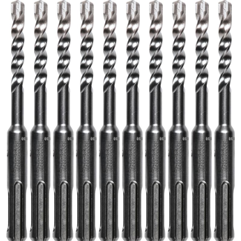 1/4" x 4" 3-Cutter SDS-PLUS Drill Bit (10/Pack)