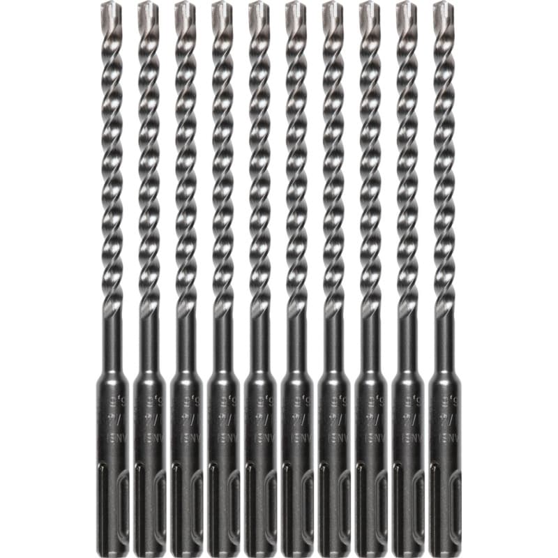 1/4" x 6" 3-Cutter SDS-PLUS Drill Bit (10/Pack)