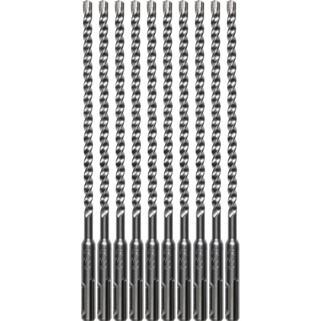 1/4" x 8" 3-Cutter SDS-PLUS Drill Bit (10/Pack)