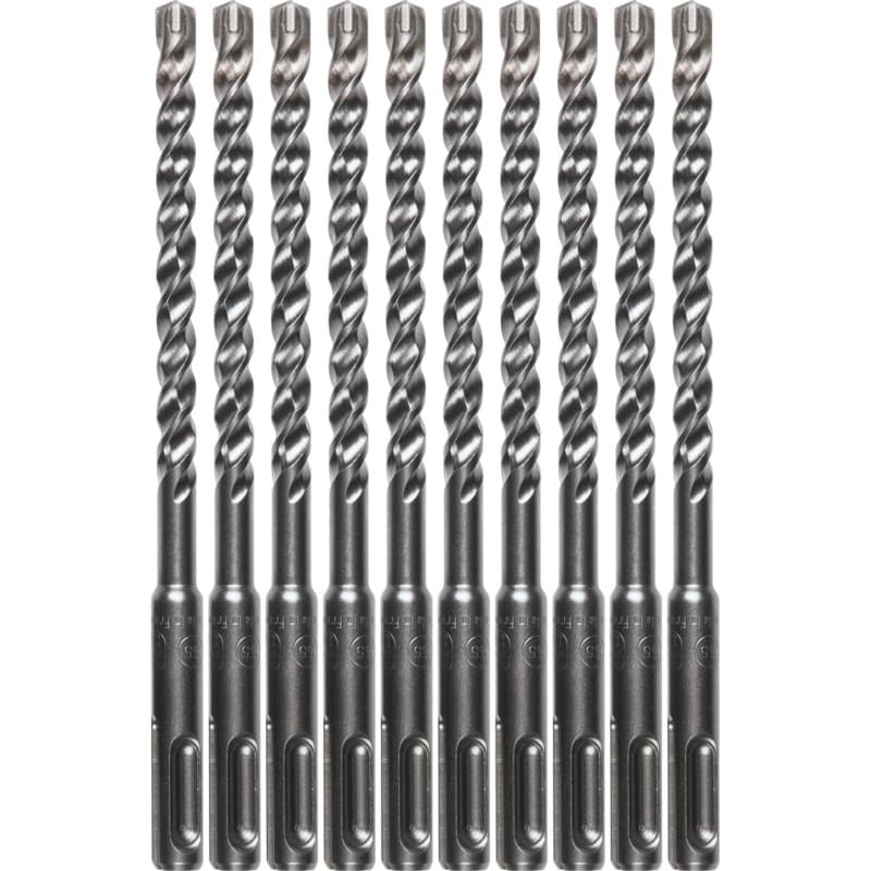 5/16" x 6" 3-Cutter SDS-PLUS Drill Bit (10/Pack)