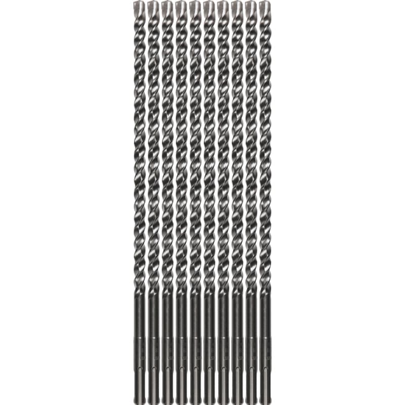 3/8" x 12" 3-Cutter SDS-PLUS Drill Bit (10/Pack)