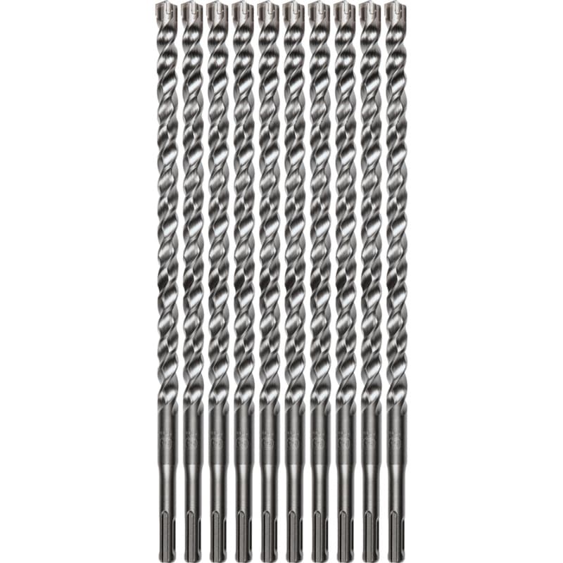 1/2" x 12" 3-Cutter SDS-PLUS Drill Bit (10/Pack)