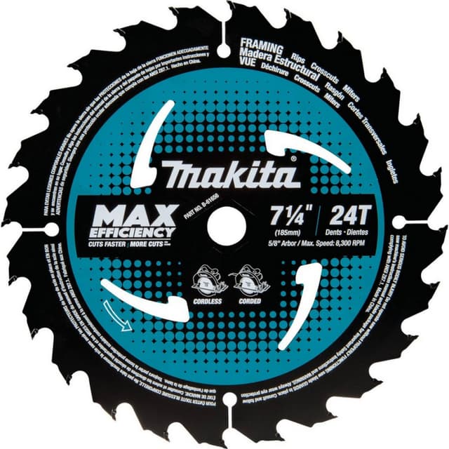 7-1/4" x 24 Teeth Cross-Cut Circular Saw Blade
