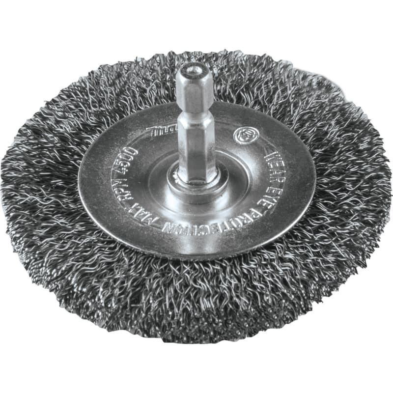 3" Crimped Wire Wheel, 1/4" Hex Shank