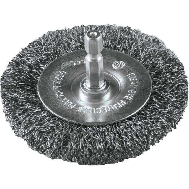 3" Crimped Wire Wheel, 1/4" Hex Shank