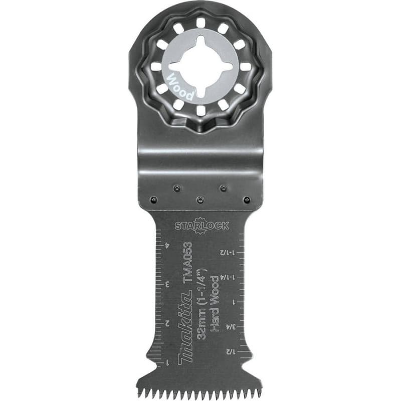 1-1/4" Starlock Oscillating Multi-Tool Bi-Metal Curved Plunge Cut Blade with Japanese Tooth Design