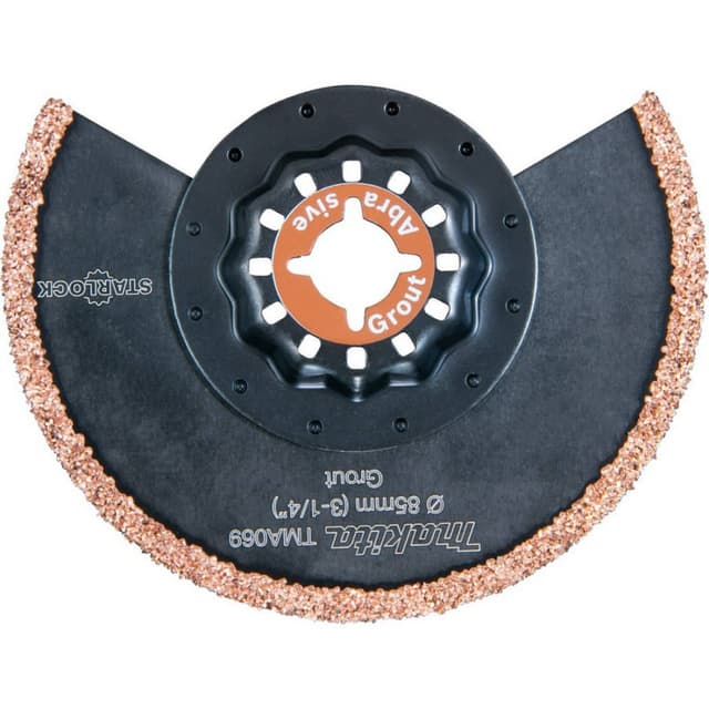 3-1/4" Starlock Oscillating Multi-Tool Rim 30 Grit Grout Removal Blade