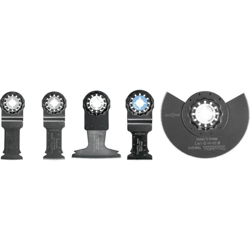 Starlock Oscillating Multi-Tool 5-Piece Accessory Cutting Blade Set with Case