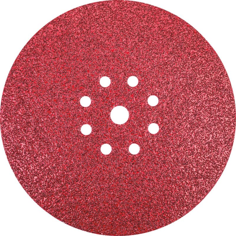 9" Hook/Loop 40 Grit 9 Holes Drywall Sanding Disc, Ceramic on Paper (25/Pack)