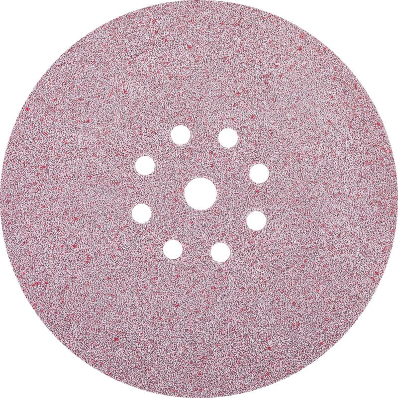 9" Hook/Loop 80 Grit 9 Holes Drywall Sanding Disc, Ceramic on Paper (25/Pack)