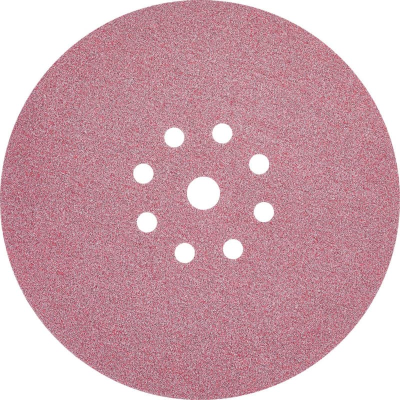 9" Hook/Loop 120 Grit 9 Holes Drywall Sanding Disc, Ceramic on Paper (25/Pack)