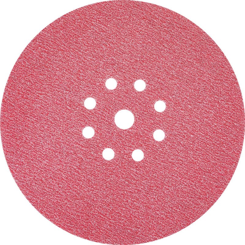 9" Hook/Loop 180 Grit 9 Holes Drywall Sanding Disc, Ceramic on Paper (25/Pack)
