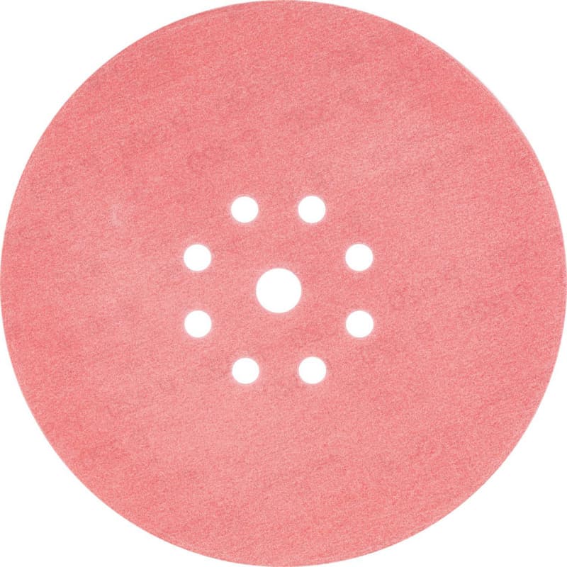 9" Hook/Loop 320 Grit 9 Holes Drywall Sanding Disc, Ceramic on Paper (25/Pack)