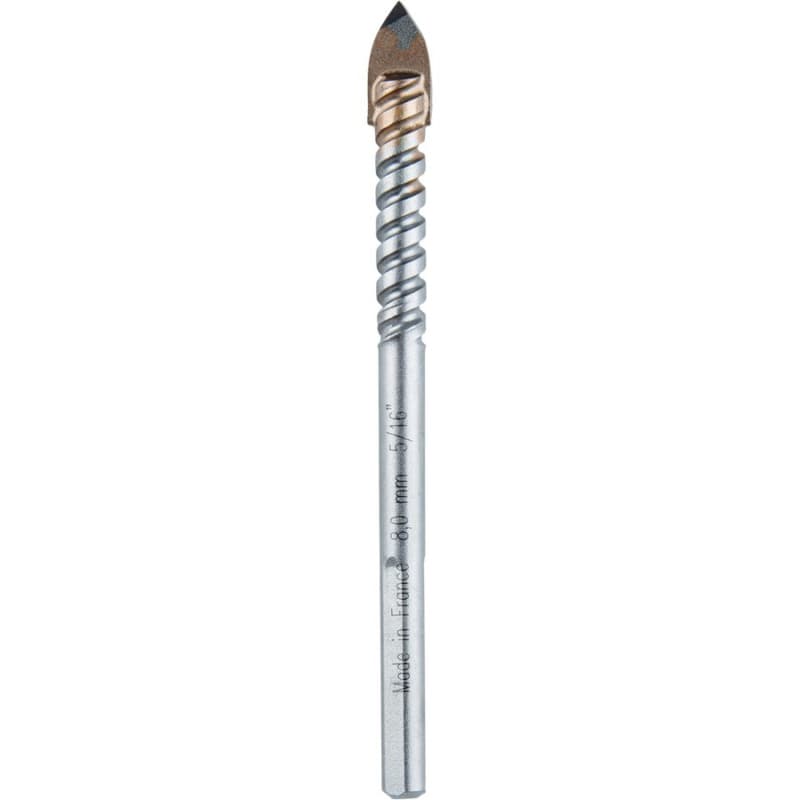5/16" x 4" Glass/Tile Bit, 3 Flat Shank