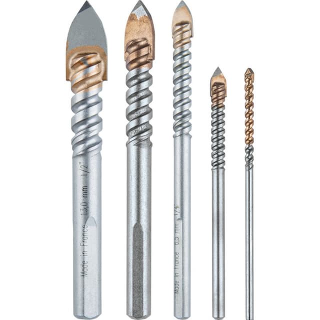 5-Piece Assorted Glass/Tile Bit Set