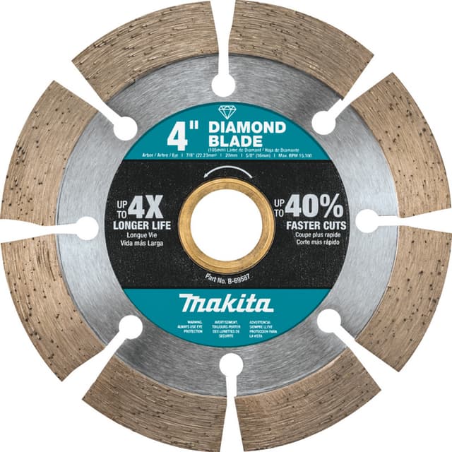 Makita Segmented General Purpose Diamond Blade for Concrete/Masonry, 7/8", 5/8", 20mm Arbor