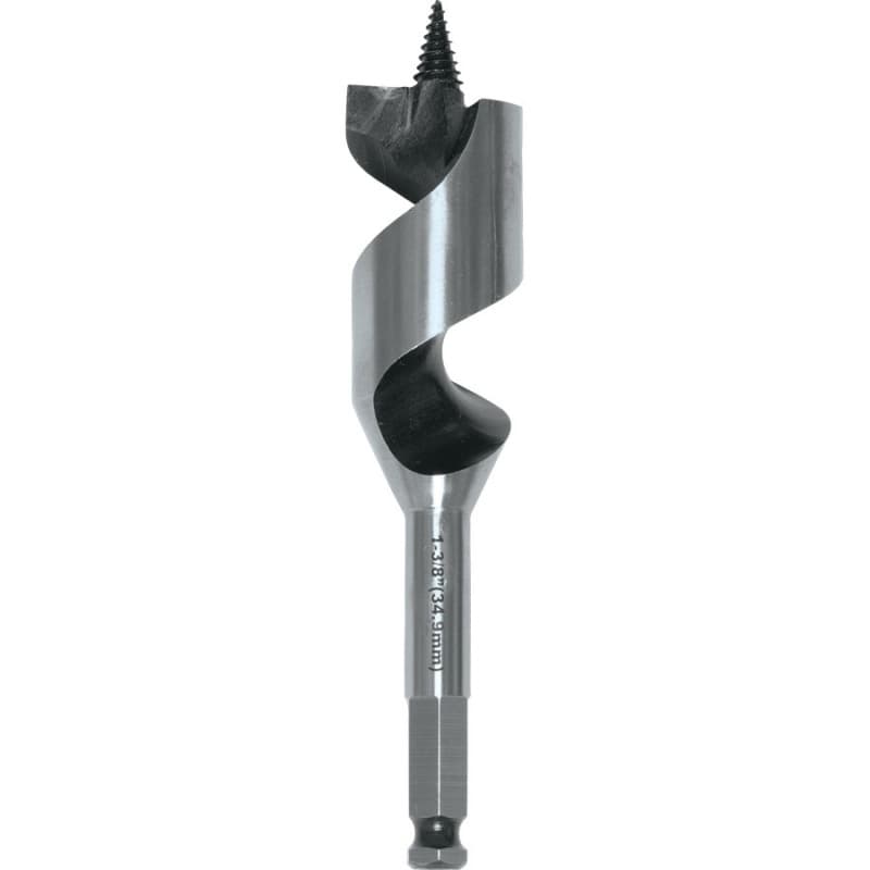 1-3/8" x 6" Ship Auger Bit, 7/16" Shank