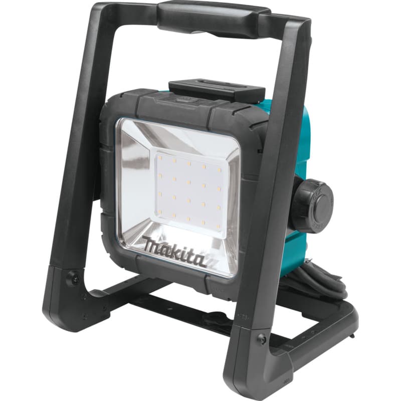 LED Cordless/Corded White Flood Light, 8-3/8", Teal