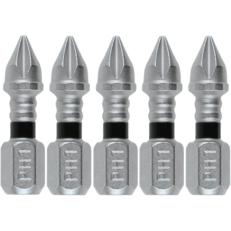 #1 x 1" Impact XPS Phillips Drive Insert Bit, 1/4" Shank (5/Pack)