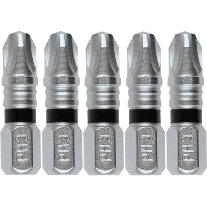 #3 x 1" Impact XPS Phillips Drive Insert Bit, 1/4" Shank (5/Pack)