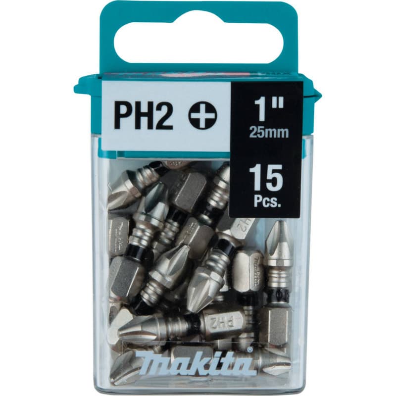 #2 x 1" Impact XPS Phillips Drive Insert Bit, 1/4" Shank (15/Pack)