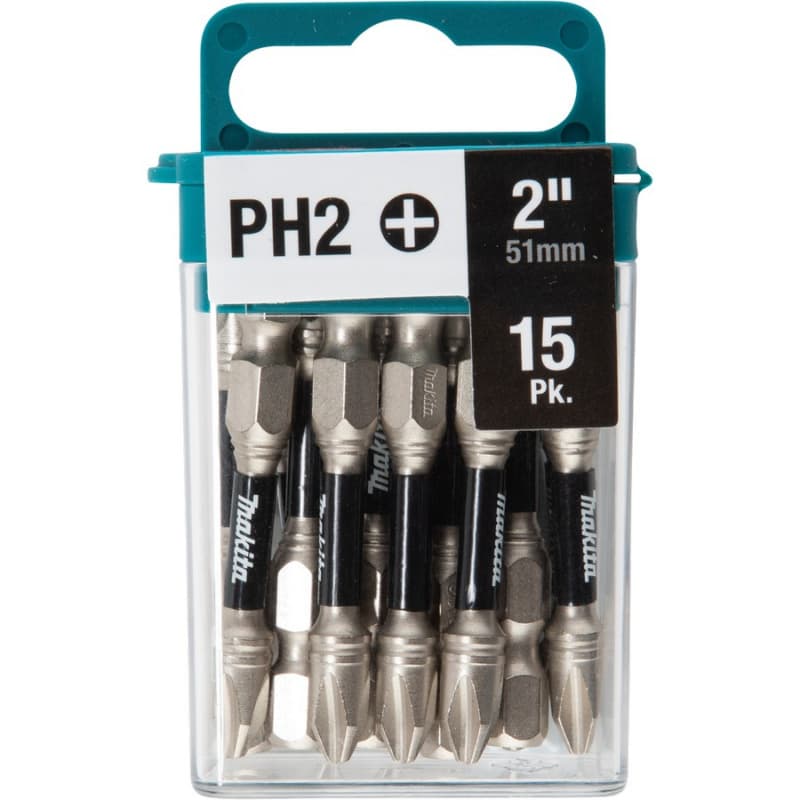 #2 x 2" Impact XPS Phillips Drive Power Bit, 1/4" Shank (15/Pack)