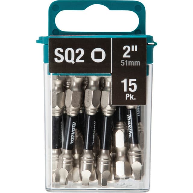 Makita Square Drive Impact XPS Bit - 15-Pack