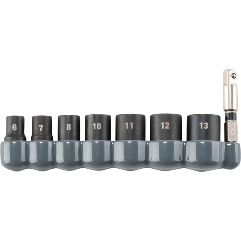 8-Piece 6-Point Metric Impact Socket Set with Standard Impact XPS Socket Adapter