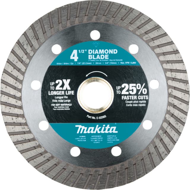 4-1/2" Turbo Soft Material Diamond Blade