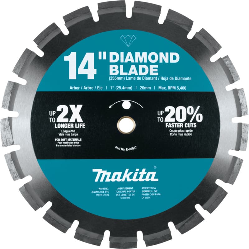 14" Segmented Soft Material Diamond Blade