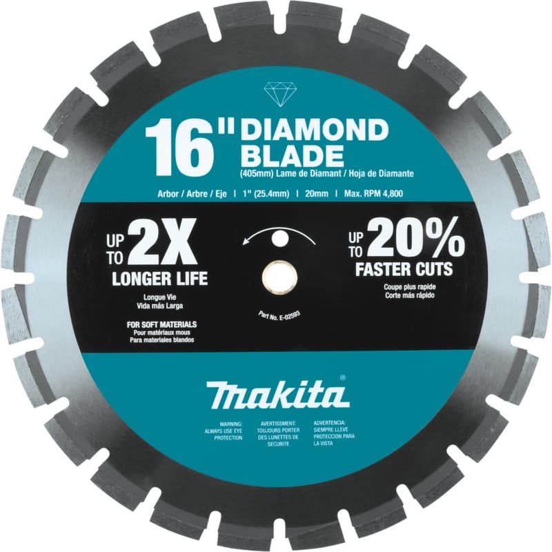 16" Segmented Soft Material Diamond Blade