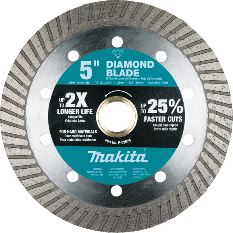 5" Turbo Hard Material Diamond Blade
