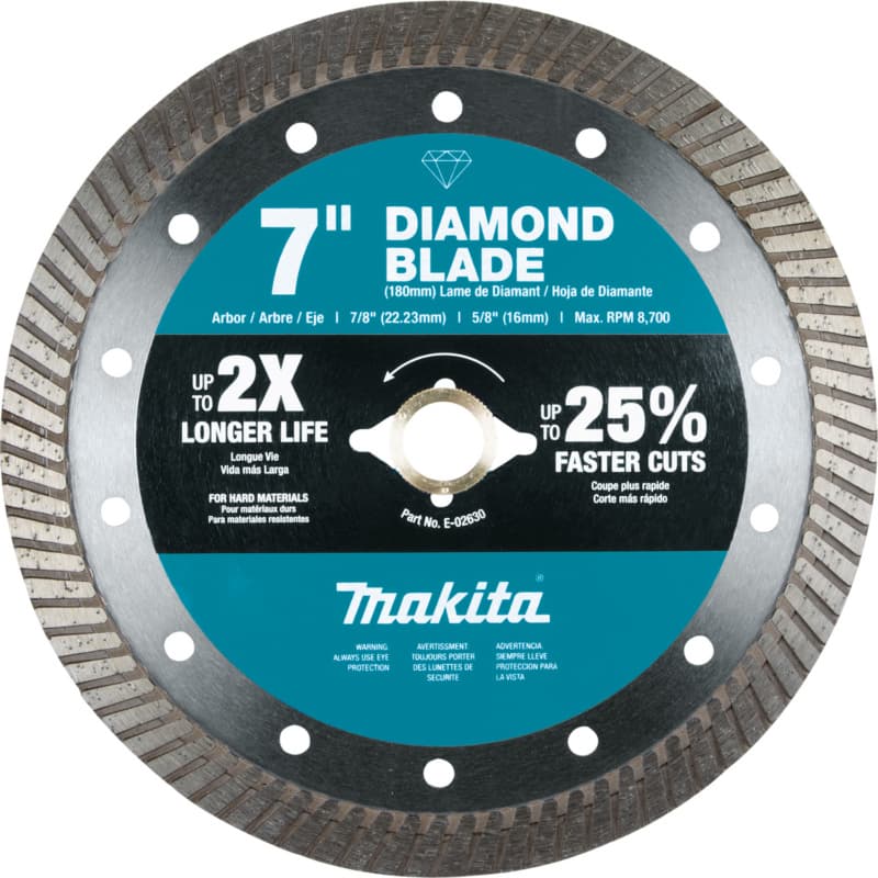 7" Turbo Hard Material Diamond Blade