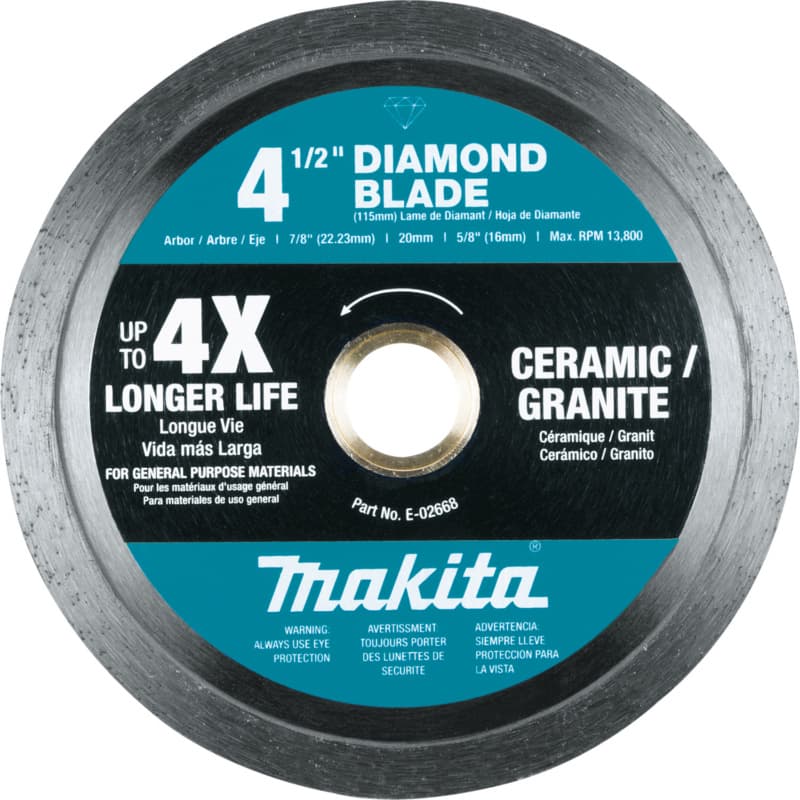 4-1/2" Continuous Rim General Purpose Diamond Blade