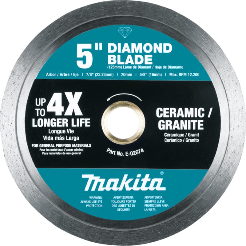 5" Continuous Rim General Purpose Diamond Blade