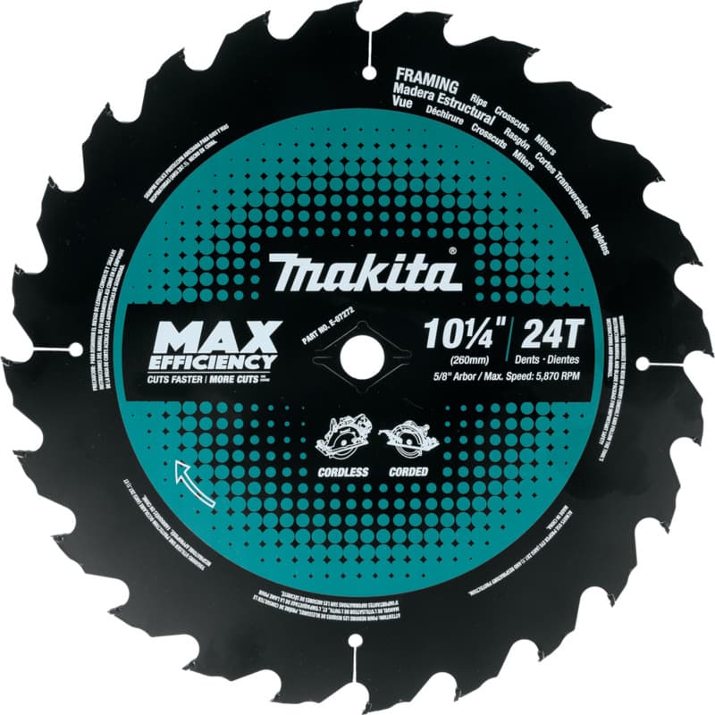10-1/4" x 24 Teeth Carbide-Tipped Max Efficiency Circular Saw Blade