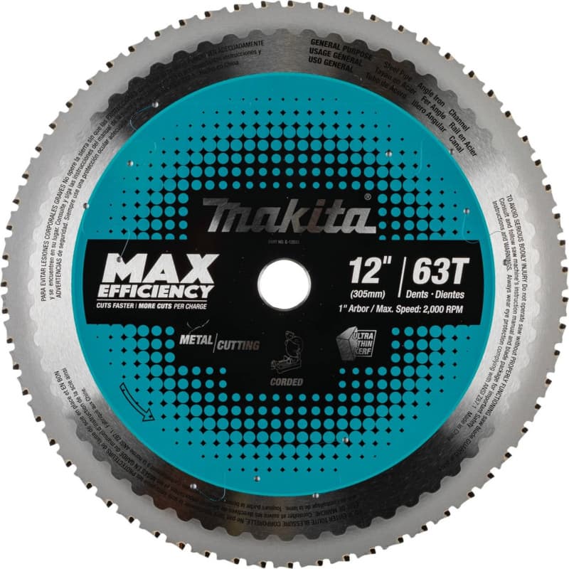 12" x 63 Teeth Carbide-Tipped Max Efficiency Saw Blade