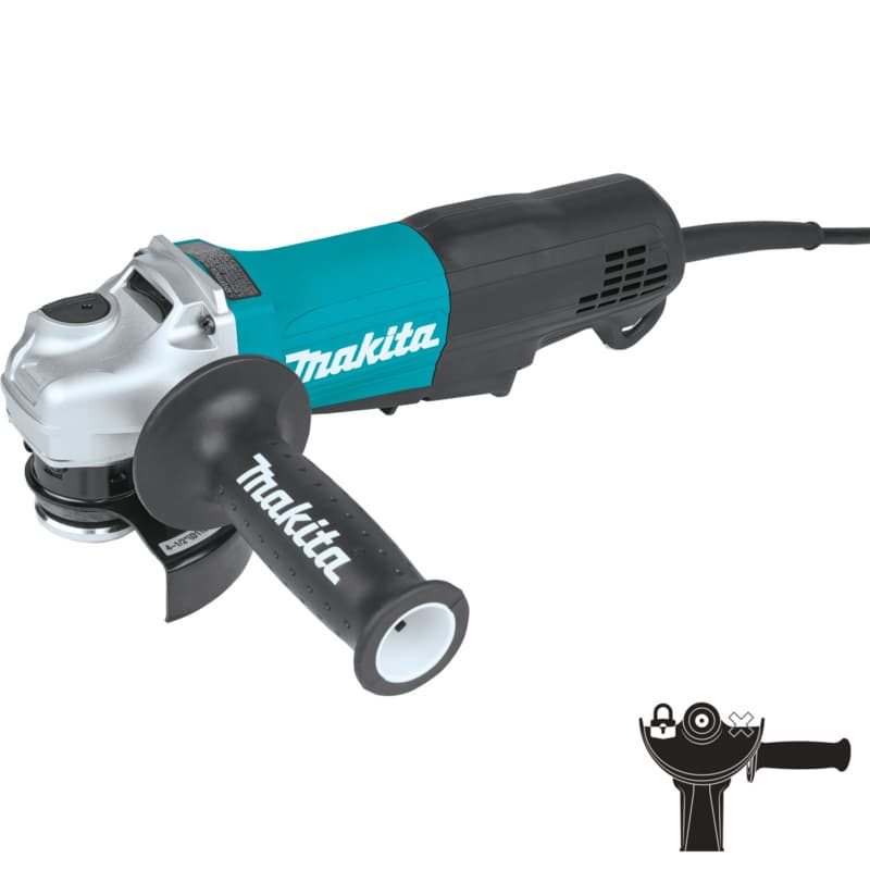 4-1/2" Paddle Switch Angle Grinder with Non-Removable Guard