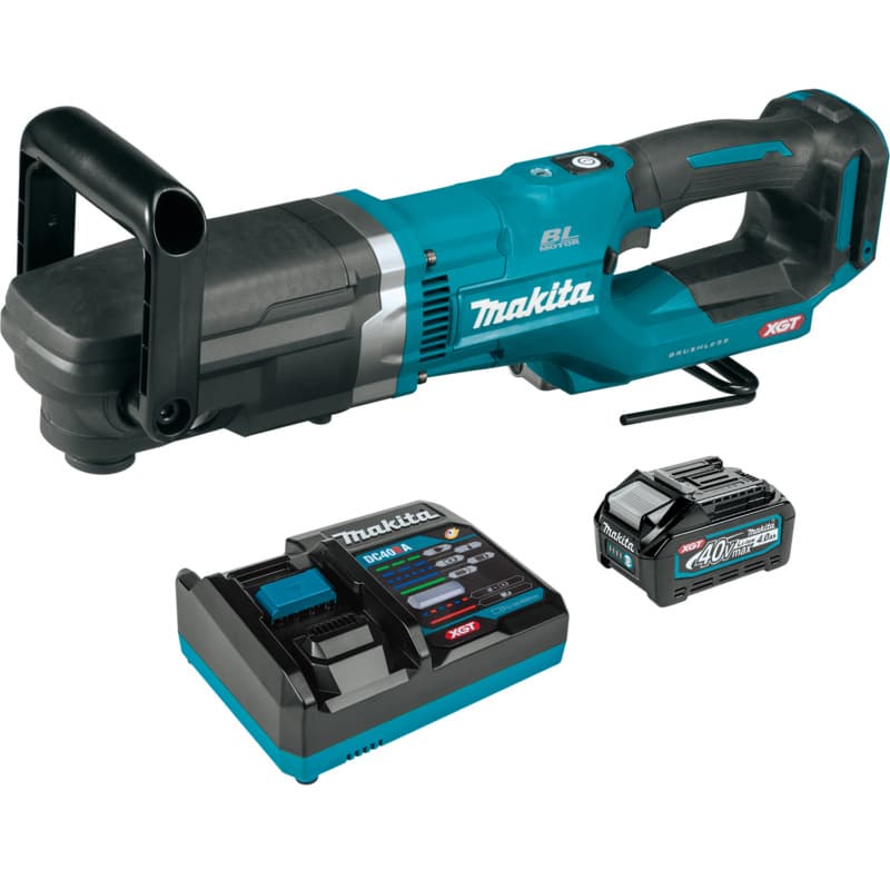 40V max XGT Brushless Cordless 7/16" Hex Right Angle Drill Kit (4.0Ah)