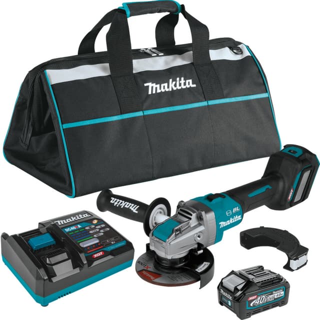4-1/2" x 5" 40V max XGT Brushless Cordless X-LOCK Angle Grinder Kit with Electric Brake, AWS Capable (4.0Ah)