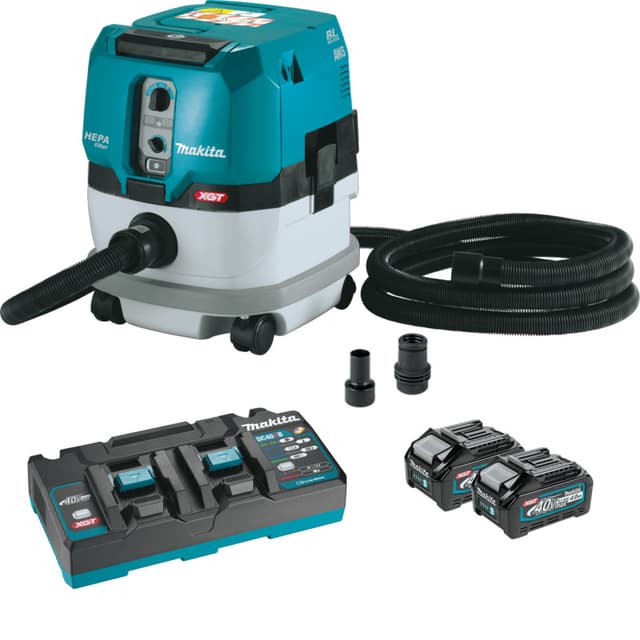 40V max XGT 2.1 Gallon Brushless Cordless HEPA Filter Dry Dust Extractor Kit with AWS Capable (4.0Ah)