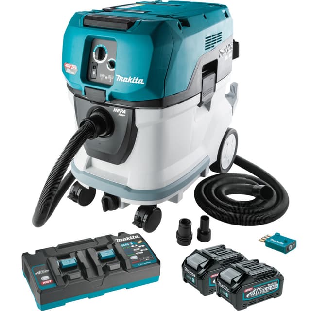 80V Max (40V Max X2) XGT Brushless Cordless 10 Gallon HEPA Filter Wet/Dry Dust Extractor/Vacuum Kit AWS (4.0Ah)