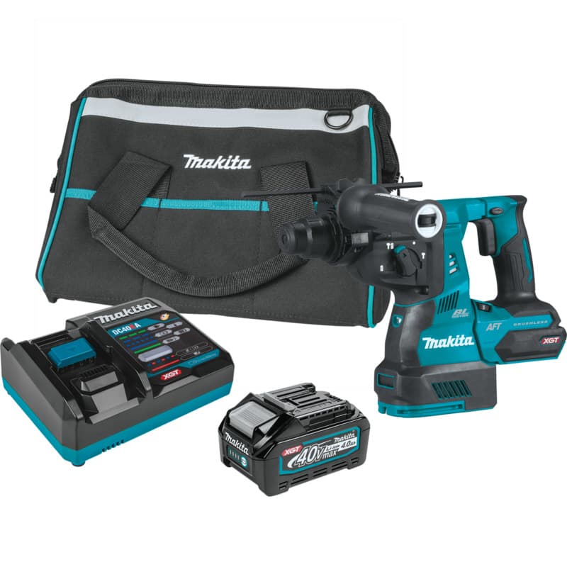 40 V Max XGT Brushless Cordless 1-1/8" SDS-PLUS AVT Rotary Hammer Kit with AFT/AWS Capable (4.0Ah)