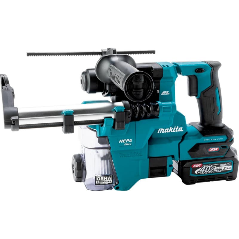 40 V Max XGT Brushless Cordless 13/16" SDS-PLUS AVT Rotary Hammer Kit with Dust Extractor/AFT/AWS Capable (2.5Ah)