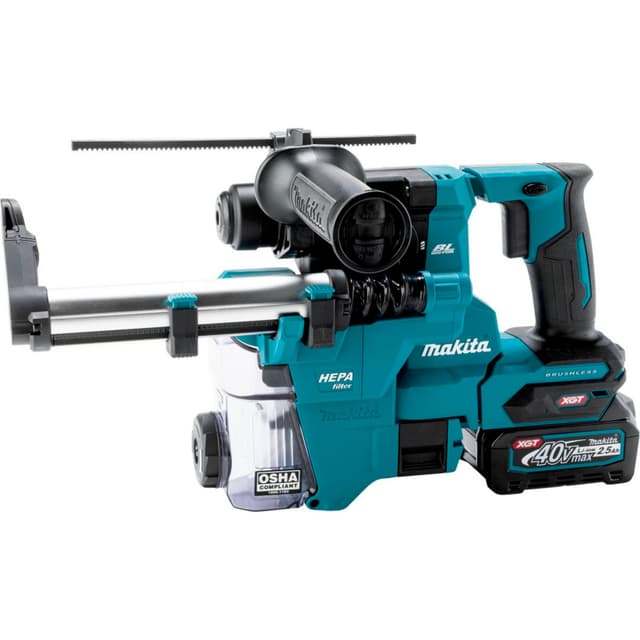 40 V Max XGT Brushless Cordless 13/16" SDS-PLUS AVT Rotary Hammer Kit with Dust Extractor/AFT/AWS Capable (2.5Ah)