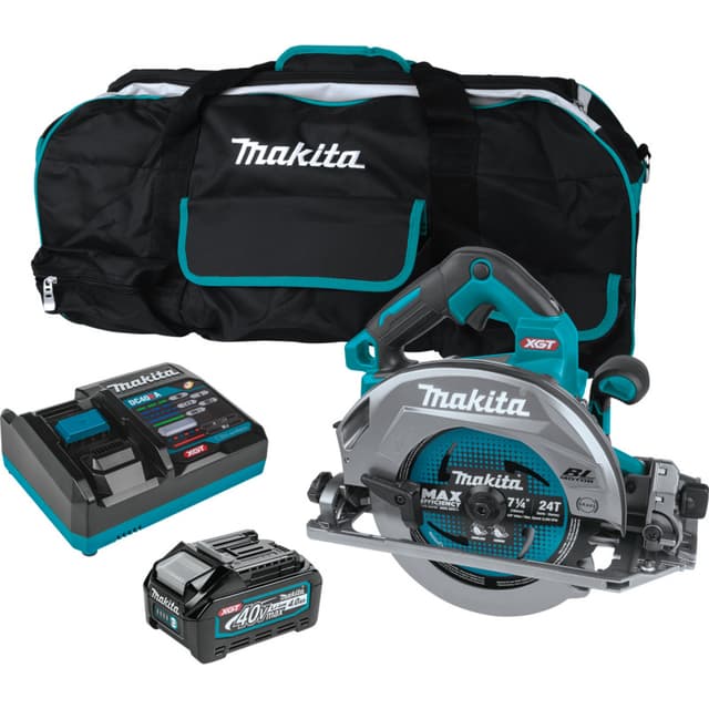 40V max XGT Brushless Cordless 7-1/4" Circular Saw Kit with Guide Rail Compatible Base/AWS Capable (4.0 Ah)