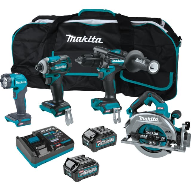 Makita, Hammer Drill - Impact -Light - Circular Saw 4 Piece Kit