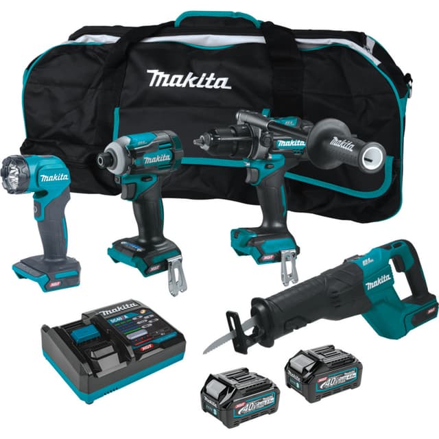 40V max XGT Brushless Cordless 4-Piece Combo Kit (2.5Ah/4.0Ah)