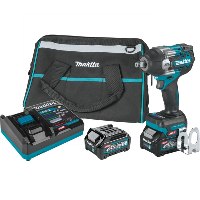 40V max XGT Brushless Cordless 4-Speed Mid-Torque 1/2" Square Drive Impact Wrench Kit with Friction Ring Anvil (2.5 Ah)
