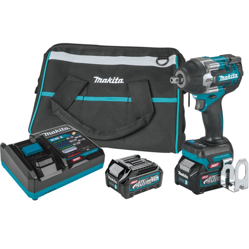 40V max XGT Brushless Cordless 4-Speed Mid-Torque 1/2" Square Drive Impact Wrench Kit with Detent Anvil (2.5 Ah)